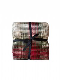  Κουβέρτα Ακρυλική Καναπέ 130x170εκ. Κόκκινο / Πράσινο / Μπεζ