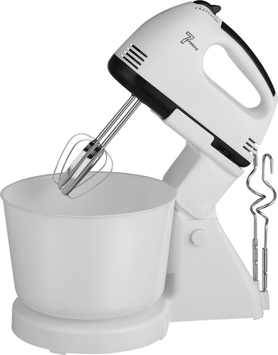 Μίξερ με Πλαστικό Κάδο 2lt Λευκό 250W