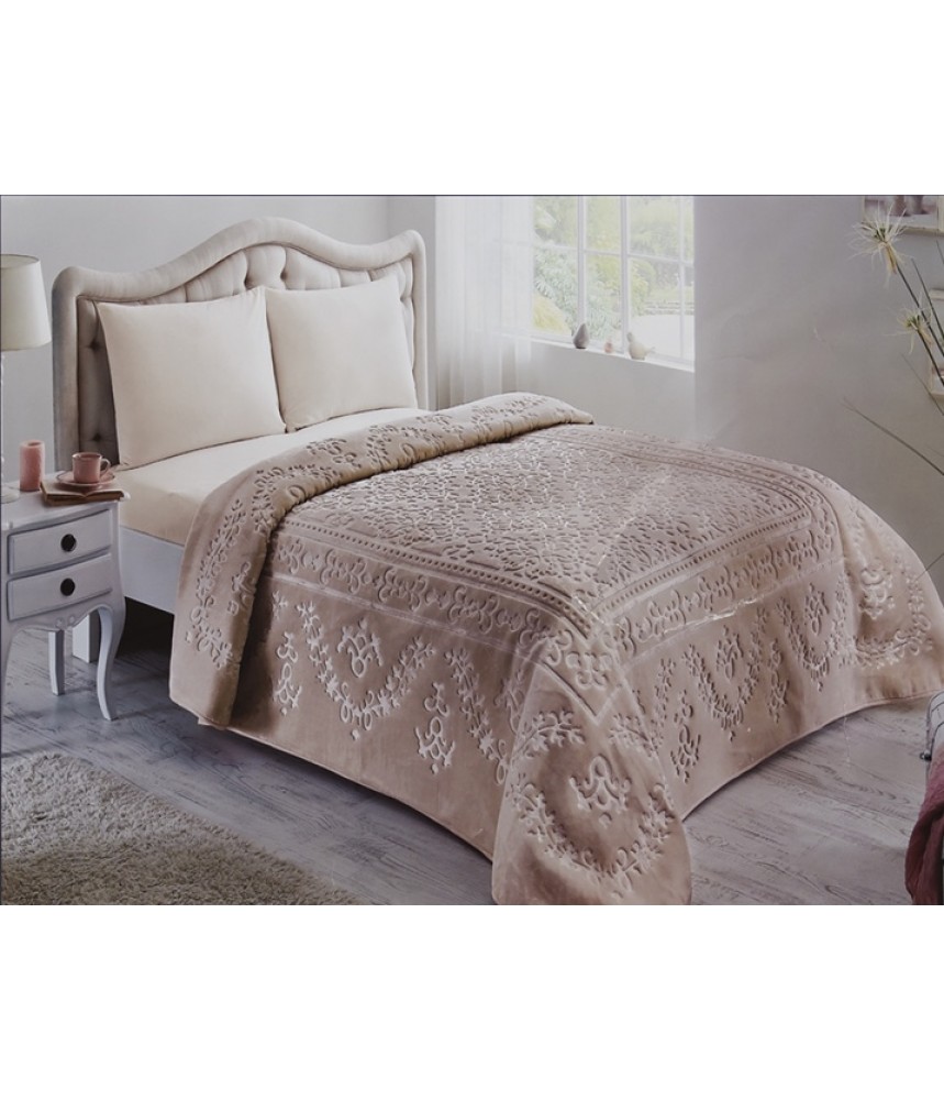 ΚΟΥΒΕΡΤΑ ΑΝΑΓΛΥΦΗ ΒΕΛΟΥΤΕ ΥΠΕΡΔΙΠΛΗ ΡΟΖ 220Χ240CM