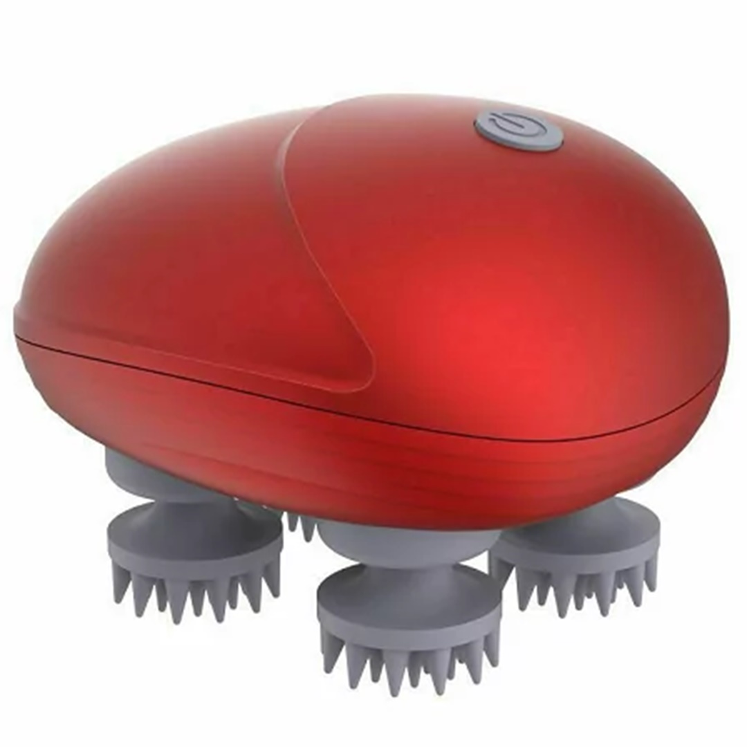 Επαναφορτιζόμενη πολυλειτουργική ηλεκτρική συσκευή μασάζ τριχωτού της κεφαλής K-102 69 κόκκινο