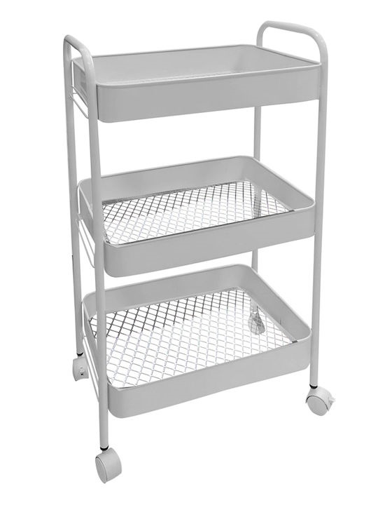 Επιδαπέδια Ραφιέρα Μεταλλική με 3 Ράφια 44x29x75cm