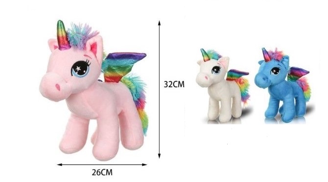 Λούτρινος Μονόκερος με πολύχρωμα φτερά