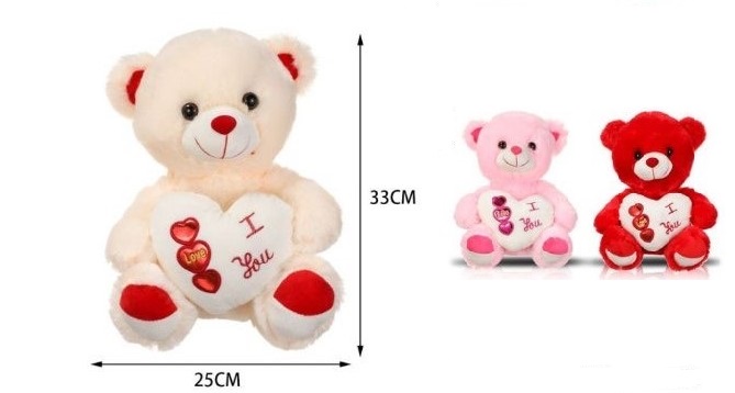 Λούτρινο Αρκουδάκι με καρδούλα