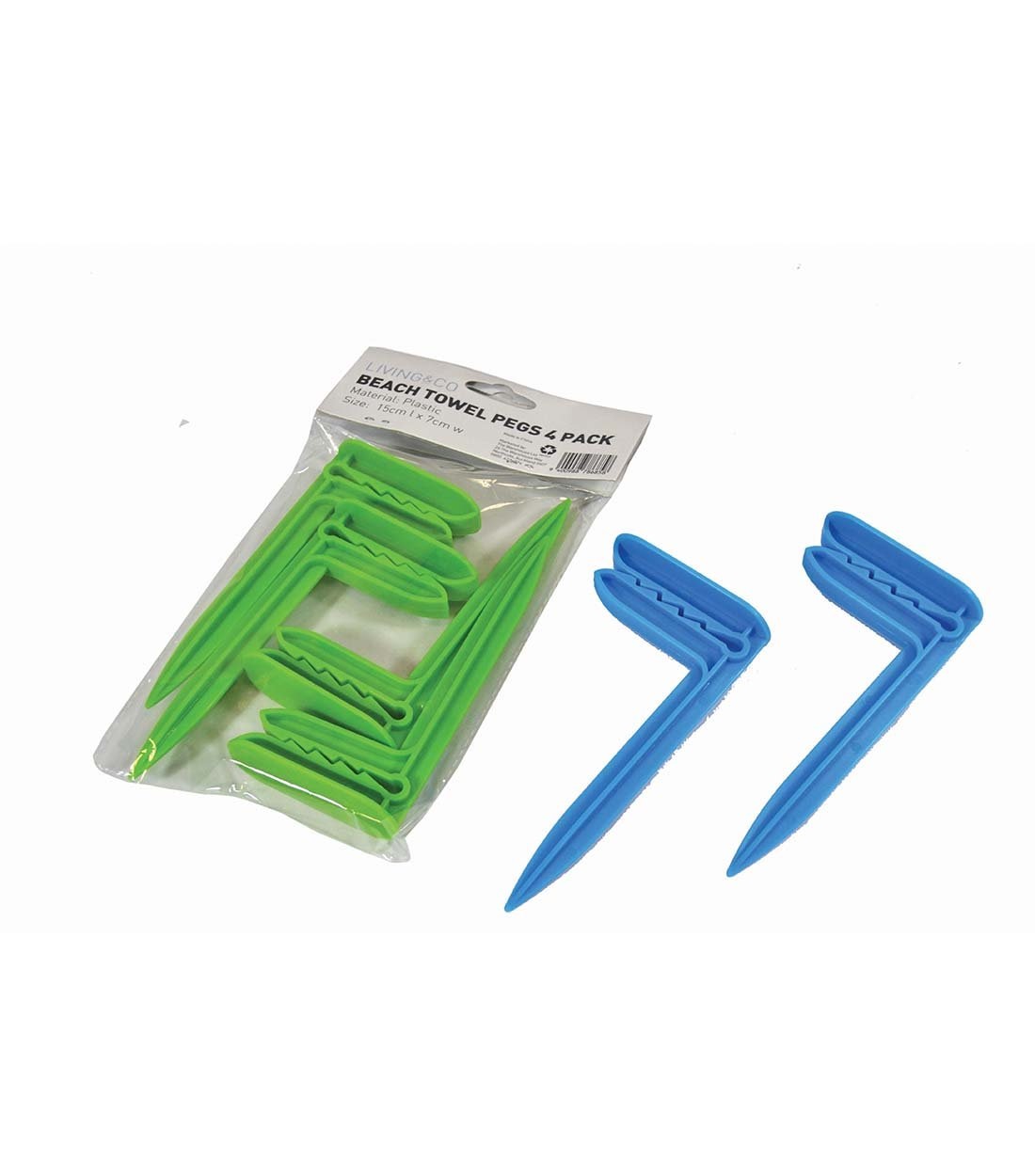 Μανταλάκια για πετσέτα ΠΑΡΑΛΙΑΣ σετ 4τμχ