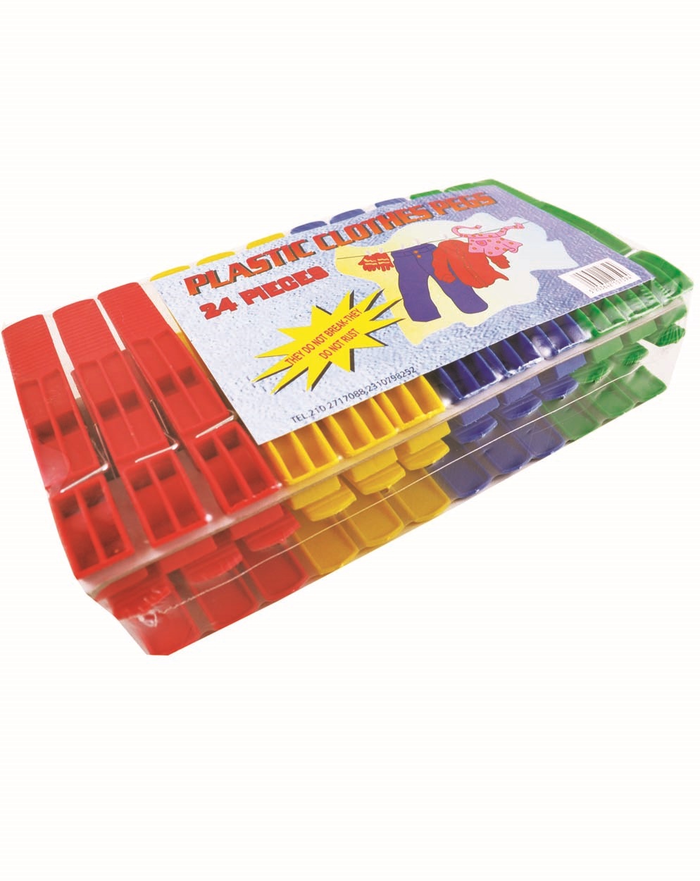 Μανταλάκια πλαστικά 24τμχ.