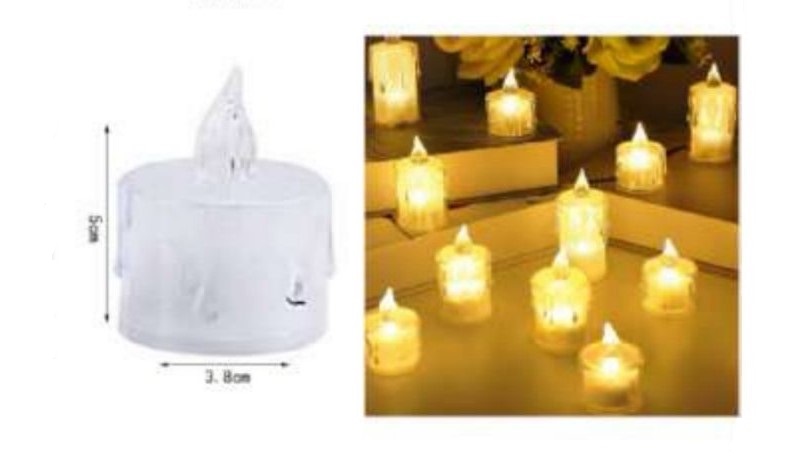 Διακοσμητικό Φψτιστικό σε σχήμα κεριού 5cmx3,8cm