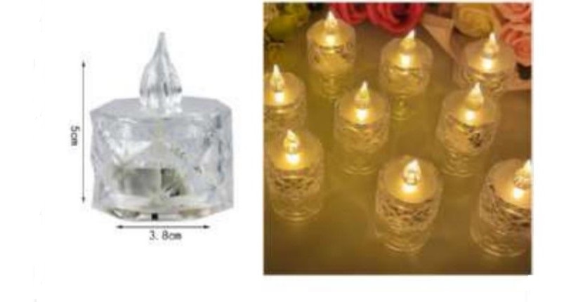 Διακοσμητικό Φωτιστικό σε σχήμα κεριού 5cmx3,8cm