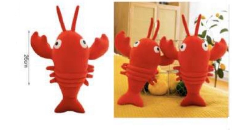 Κόκκινος Αστακός Λούτρινο 26εκ.