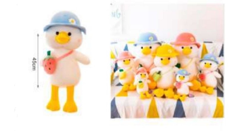 Παπάκι με Καπέλο Λούτρινο 45εκ.