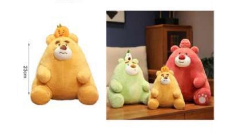 Αρκούδα με φρούτα Λούτρινο 23εκ.