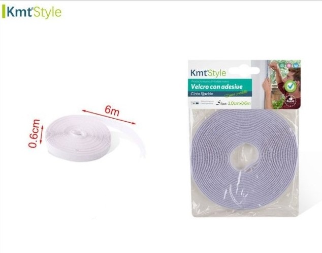 Αυτοκόλλητη Ταινία Βέλκρο άσπρη 