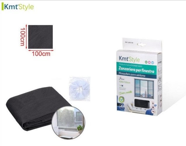 Σίτα Παραθύρου Μαύρη  100x100cm