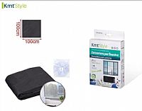 Σίτα Παραθύρου Μαύρη  100x100cm