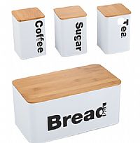 Αρτοθήκη μεταλλική BAMBOO + 3 ΔΟΧΕΙΑ