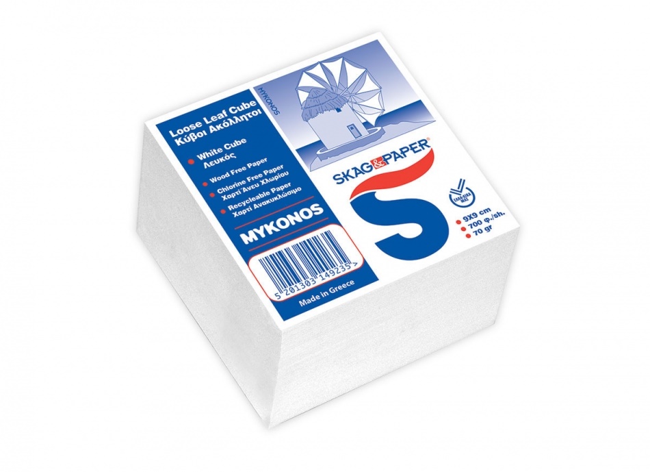 Κύβοι Μύκονος Λευκοί 90x90