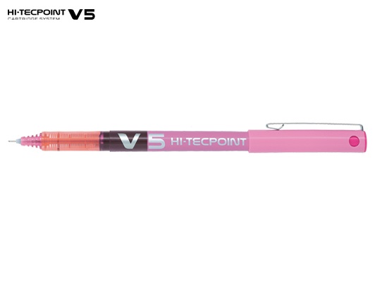 PILOT ΣΤΥΛΟ ΥΓΡΗΣ ΜΕΛΑΝΗΣ HI-TECPOINT V5 0.5mm ΡΟΖ