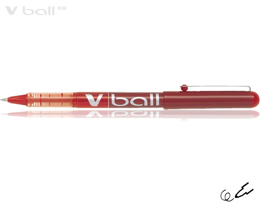 PILOT ΣΤΥΛΟ ΥΓΡΗΣ ΜΕΛΑΝΗΣ V-BALL 0.5mm ΚΟΚΚΙΝΟ