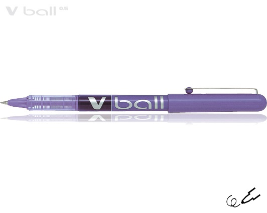 PILOT ΣΤΥΛΟ ΥΓΡΗΣ ΜΕΛΑΝΗΣ V-BALL 0.5mm ΜΩΒ