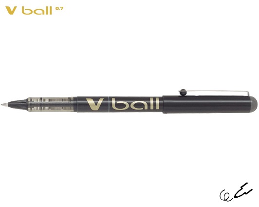 PILOT ΣΤΥΛΟ ΥΓΡΗΣ ΜΕΛΑΝΗΣ V-BALL 0.7mm ΜΑΥΡΟ