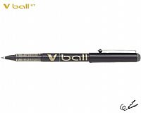 PILOT ΣΤΥΛΟ ΥΓΡΗΣ ΜΕΛΑΝΗΣ V-BALL 0.7mm ΜΑΥΡΟ