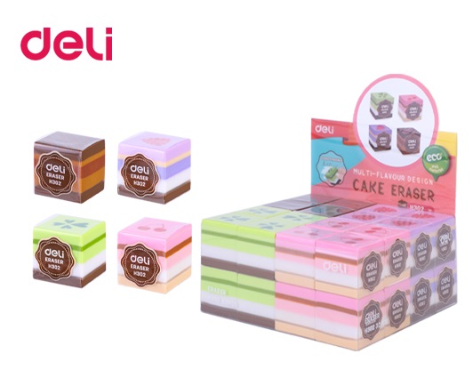 DELI ΓΟΜΑ ΚΕΙΚ 25x25x25mm ΑΣΣΟΡΤΙ