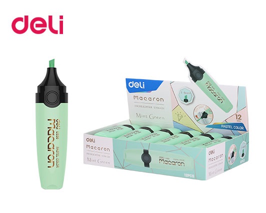 DELI ΜΑΡΚΑΔΟΡΟΣ ΥΠΟΓΡΑΜΜΙΣΗΣ ΠΛΑΚΕ 1-5mm MACARON ΠΡΑΣΙΝΟ