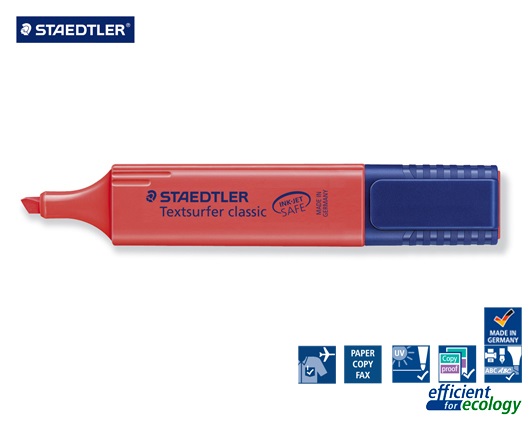 STAEDTLER ΜΑΡΚΑΔΟΡΟΣ ΥΠΟΓΡΑΜΜΙΣΗΣ Νο2 ΚΟΚΚΙΝΟ