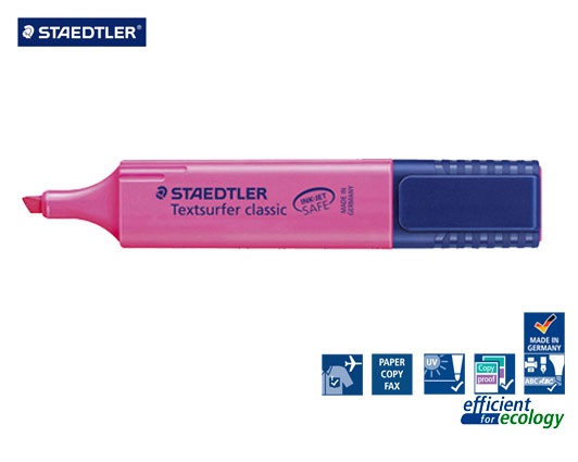 STAEDTLER ΜΑΡΚΑΔΟΡΟΣ ΥΠΟΓΡΑΜΜΙΣΗΣ Νο23 ΡΟΖ