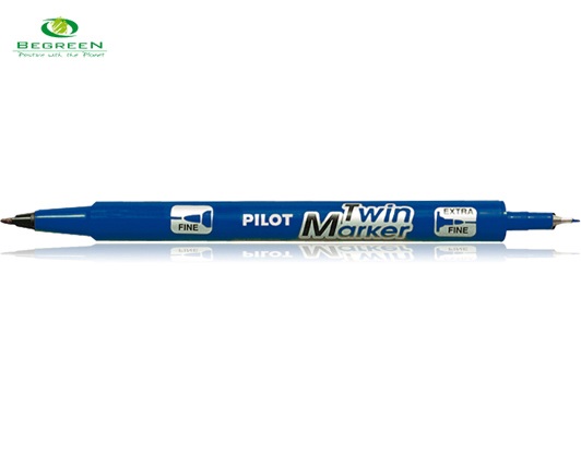 PILOT ΜΑΡΚΑΔΟΡΟΣ ΑΝΕΞΙΤΗΛΟΣ TWIN MARKER BEGREEN ΜΠΛΕ