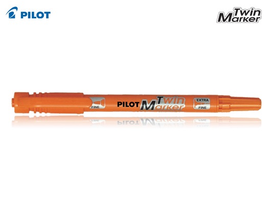 PILOT ΜΑΡΚΑΔΟΡΟΣ ΑΝΕΞΙΤΗΛΟΣ TWIN MARKER BEGREEN ΠΟΡΤΟΚΑΛΙ