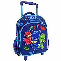 ΣΧΟΛΙΚΗ ΤΣΑΝΤΑ ΤΡΟΛΕΪ ΝΗΠΙΟΥ PJ MASKS HEROES MUST 2 ΘΗΚΕΣ