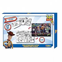 ΠΑΖΛ ΧΡΩΜΑΤΙΣΜΟΥ DISNEY TOY STORY 4 2 ΟΨΕΩΝ 3 ΣΕΛ ΧΡΩΜ, LUNA TOYS, 24 ΤΜΧ., 41X28 ΕΚ.