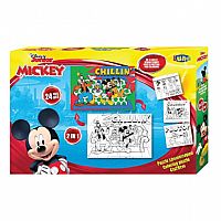 ΠΑΖΛ ΧΡΩΜΑΤΙΣΜΟΥ DISNEY MICKEY MOUSE 2 ΟΨΕΩΝ 3 ΣΕΛ ΧΡΩΜ, LUNA TOYS, 24 ΤΜΧ., 41X28 ΕΚ.