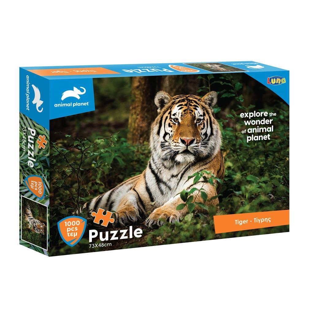 PUZZLE 1000TEM 73Χ48ΕΚ ANIMAL PLANET ΤΙΓΡΗΣ
