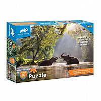 PUZZLE 1000TEM 73Χ48ΕΚ ANIMAL PLANET ΕΛΕΦΑΝΤΕΣ ΣΤΗ ΛΙΜΝΗ