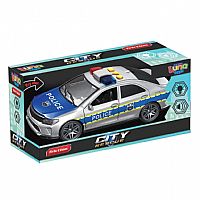 ΟΧΗΜΑ ΑΣΤΥΝΟΜΙΑ 1:14 ΑΣΗΜΙ FRICTION ΜΕ ΗΧΟ ΚΑΙ ΦΩΣ 30Χ13Χ16,5CM LUNA