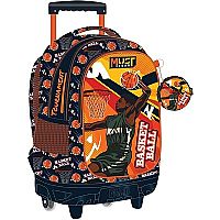 ΤΣΑΝΤΑ ΤΡΟΛΛΕΥ MUST TEAM 34Χ20Χ44 3ΘΗΚΕΣ BASKETBALL