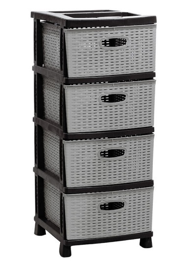 ΣΥΡΤΑΡΙΕΡΑ ΠΛΑΣΤΙΚΗ 4ΘΕΣΕΩΝ RATTAN