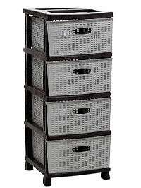 ΣΥΡΤΑΡΙΕΡΑ ΠΛΑΣΤΙΚΗ 4ΘΕΣΕΩΝ RATTAN