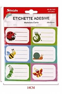 Σχολικές ετικέτες 24τμχ 68x45mm