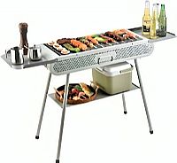 Φορητή Ψησταριά Κάρβουνου 102x44x83εκ