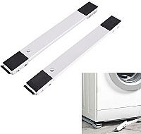 Ρυθμιζόμενη Βάση Πλυντηρίου από Μέταλλο με Ρόδες 2τμχ