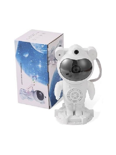  Led Φωτιστικό Projector με Προβολή Αστεριών Λευκό