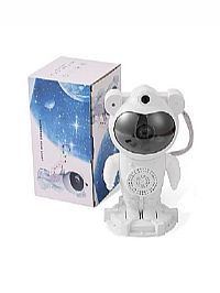  Led Φωτιστικό Projector με Προβολή Αστεριών Λευκό