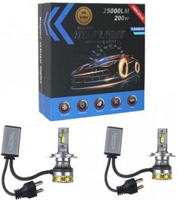 Λάμπες Αυτοκινήτου Σετ 2 H4  LED 6000K Ψυχρό Λευκό 2τμχ