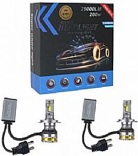 Λάμπες Αυτοκινήτου Σετ 2 H4  LED 6000K Ψυχρό Λευκό 2τμχ