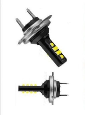  H7- Car Led 12Smd Light Bulb 3030 Chipset