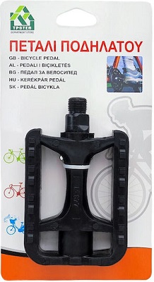  Πετάλια Ποδηλάτου Πλατφόρμα Μαύρα