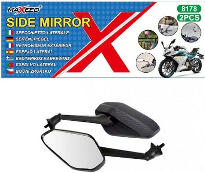 Καθρέπτες Μοτοσυκλέτας 2τμχ Μαύρο