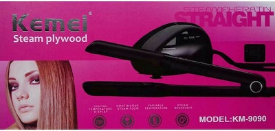 Kemei  Πρέσα Μαλλιών με Ατμό